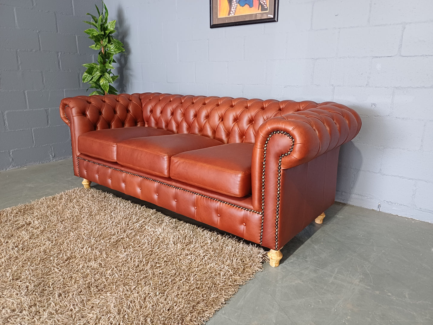 Chesterfield 3-Seater Etosha Rust