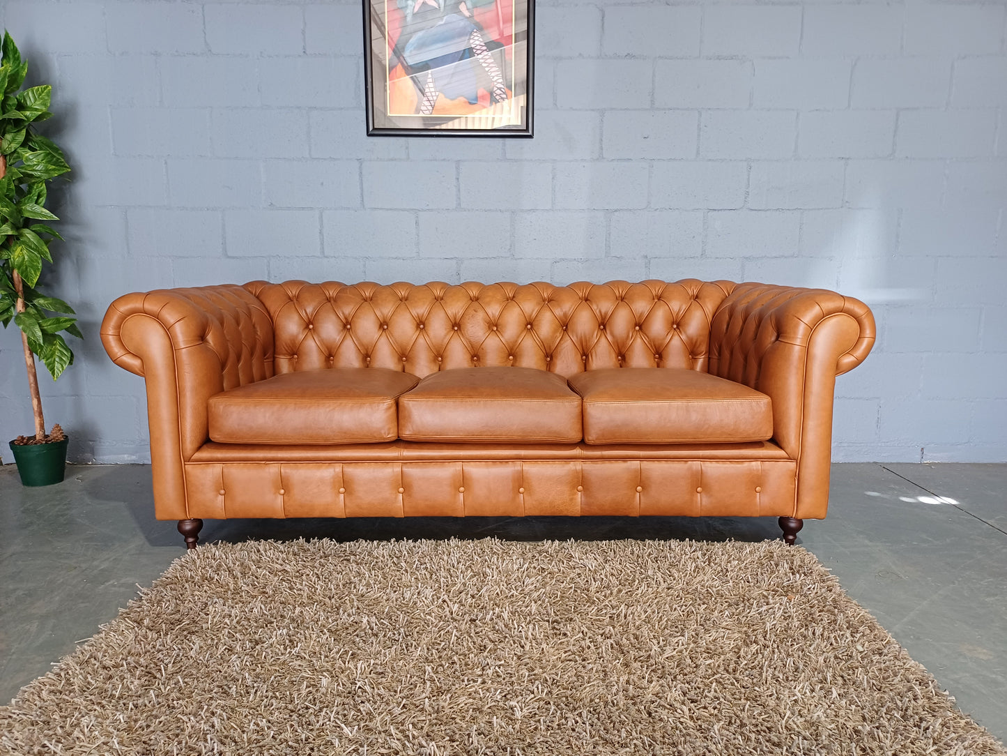 Chesterfield 3-Seater Etosha Pecan