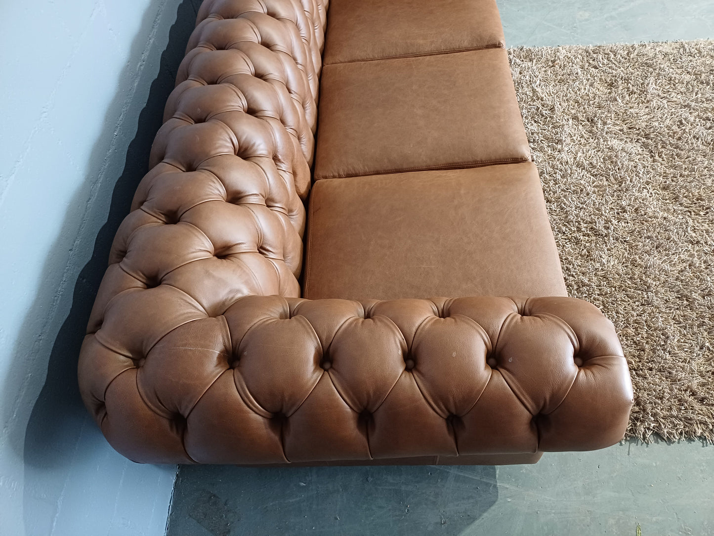 Chesterfield 3-Seater Etosha Chestnut