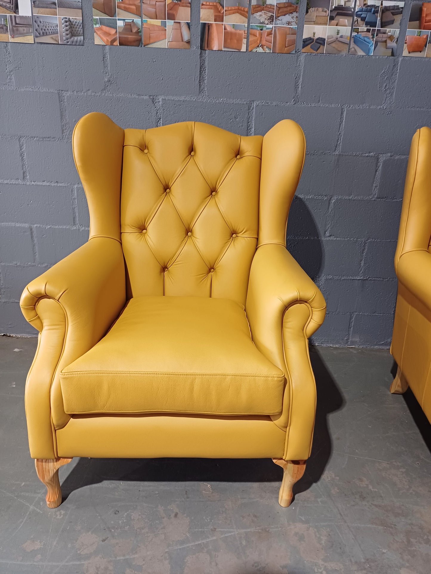 Wingback Chair-Santos Tumeric