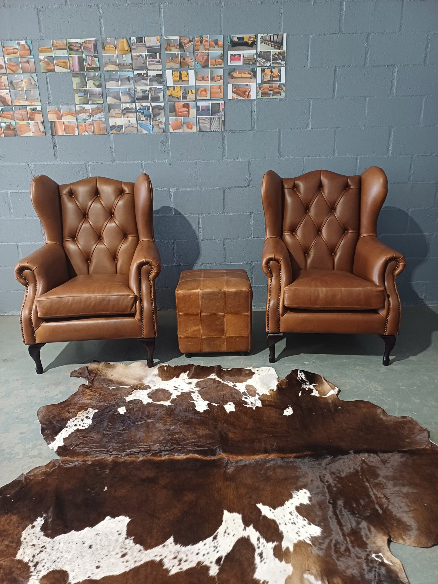 Wingback Chair-Naku Butterscotch