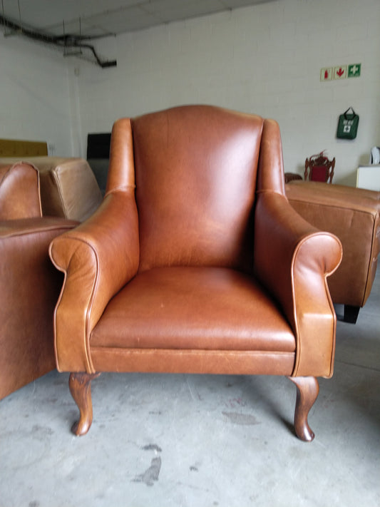 Wingback Stetson Chair-Naku Butterscotch