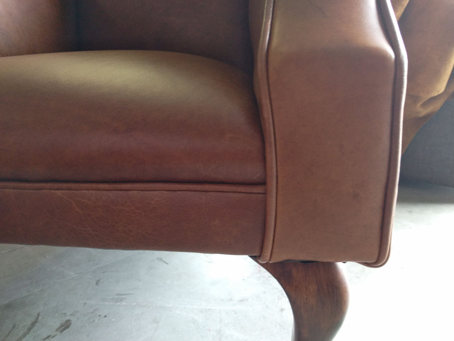 Wingback Stetson Chair-Naku Butterscotch