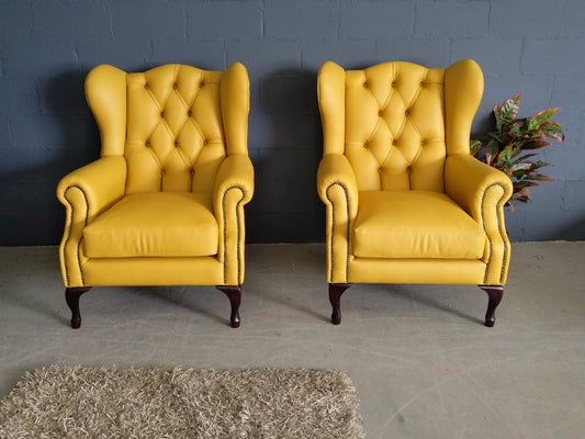 Wingback Chair-Santos Tumeric