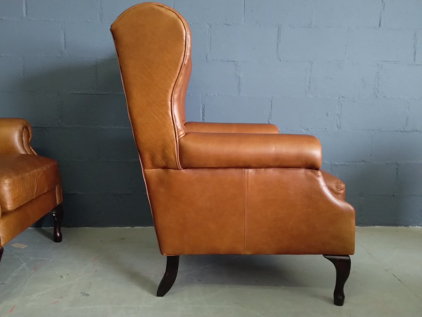 Wingback Chair-Naku Butterscotch