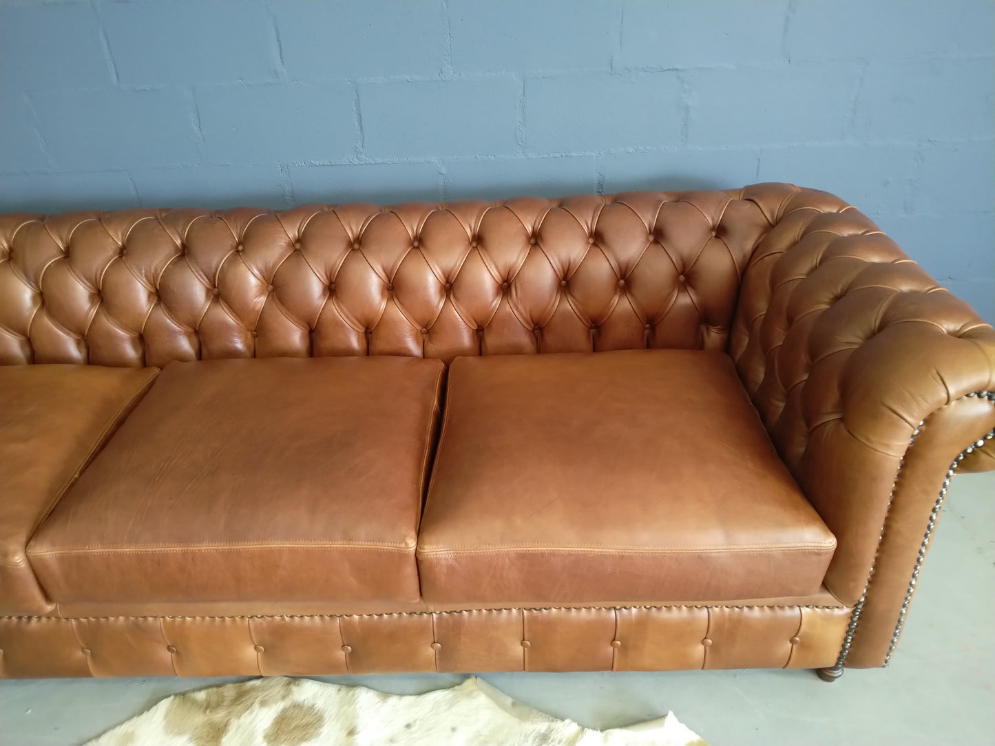 Chesterfield 3-Seater 2.6m Naku Butterscotch