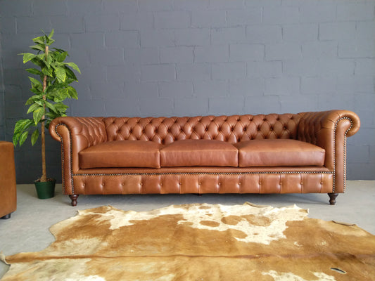 Chesterfield 3-Seater 2.6m Naku Butterscotch