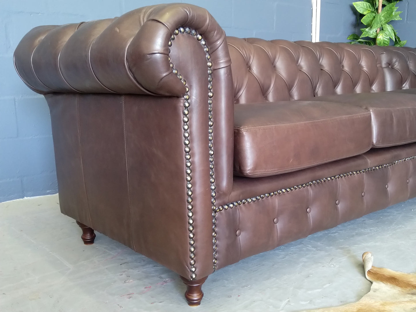 Chesterfield Corner Unit-Diesel Brown