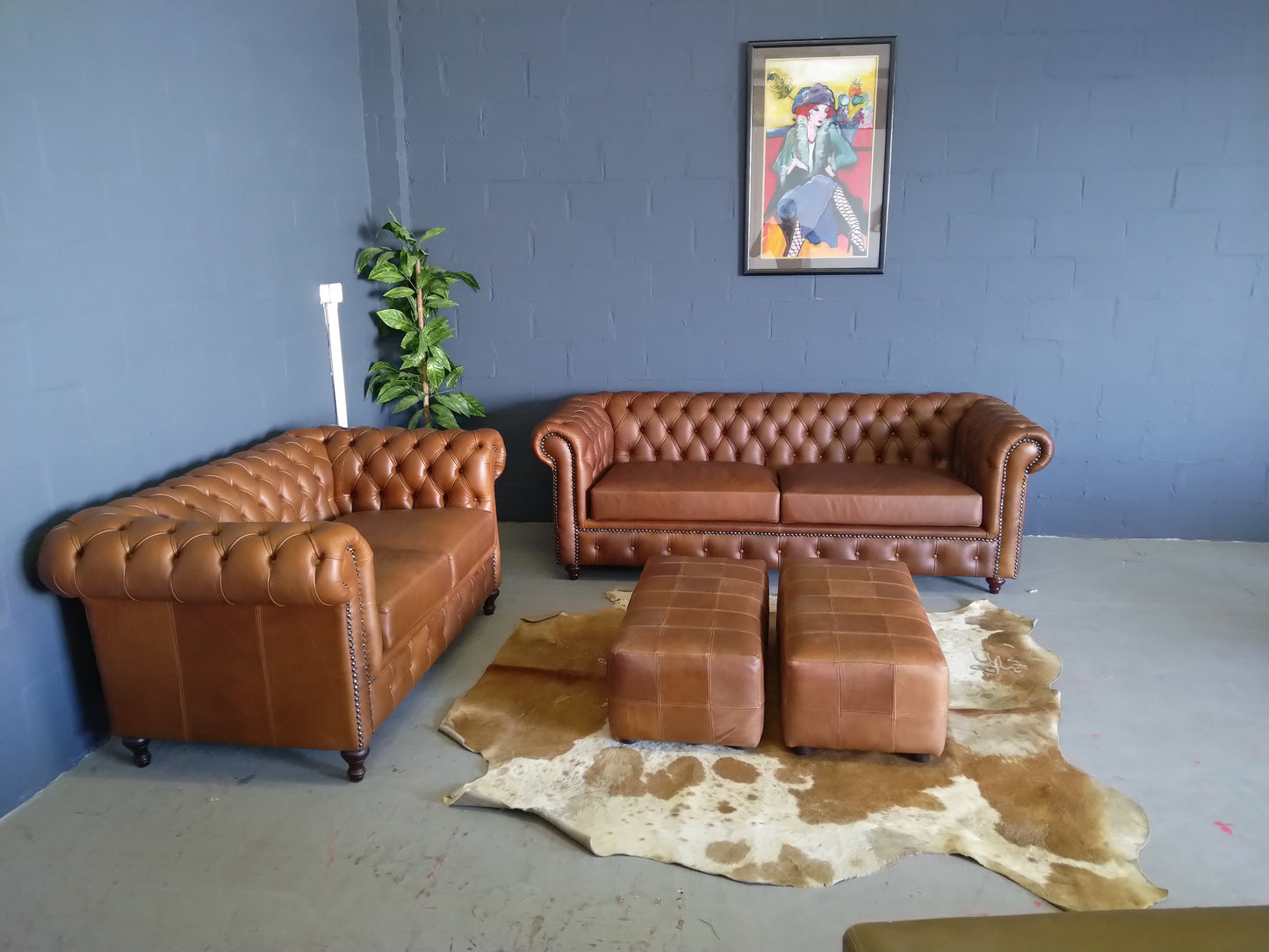 Chesterfield 5-Seater Naku butterscotch