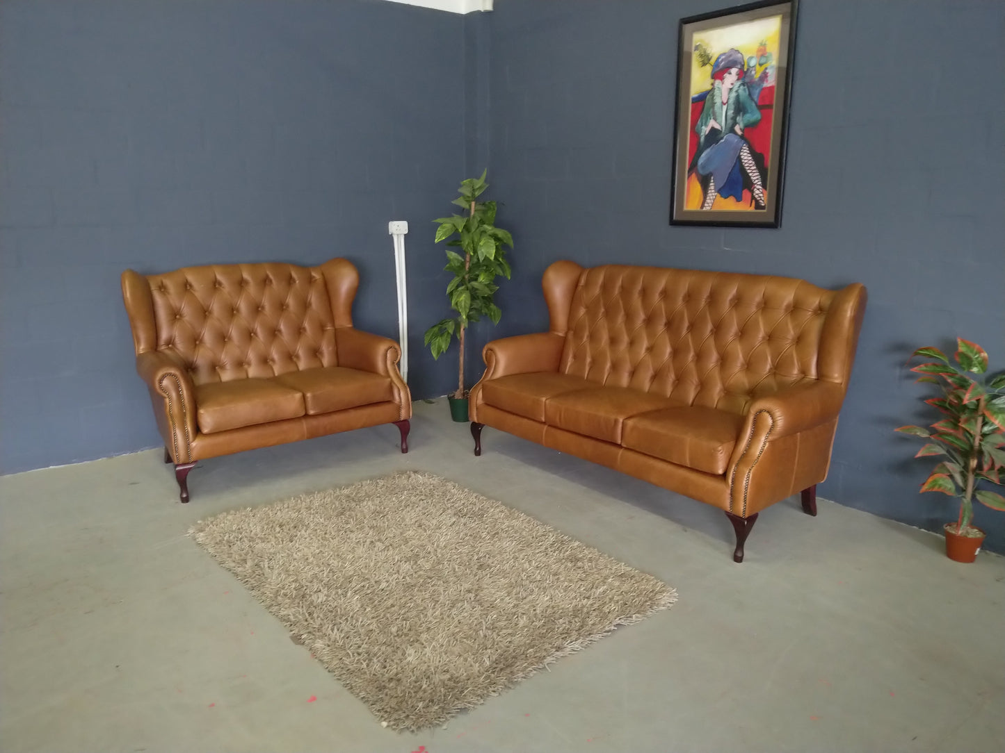 Wingback 4-Piece-Naku Butterscotch