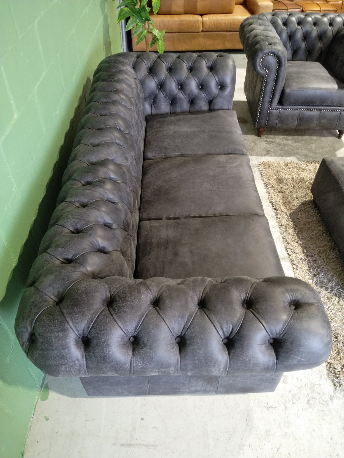 Chesterfield 5-Seater set Woodlands Grey