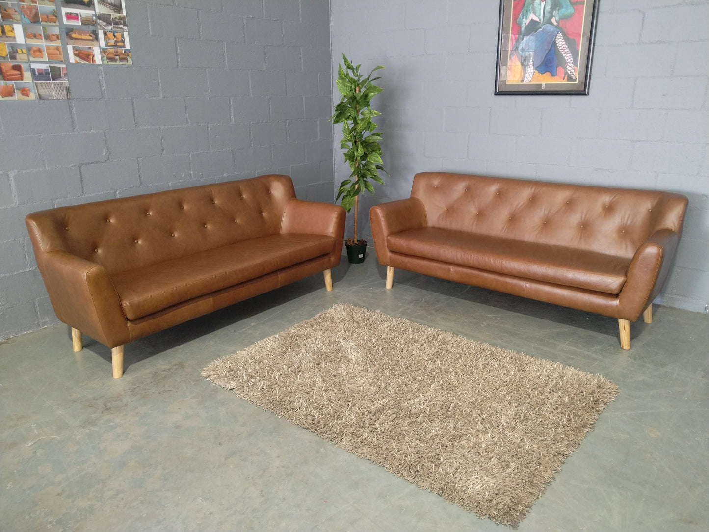 Cassie 3-Seater Etosha Chestnut