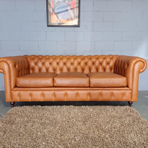 Chesterfield 3-Seater 2.3m Etosha Pecan