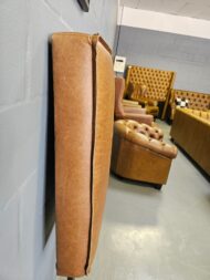 Corner detail of plain headboard crafted in Cape Town