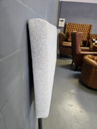 Side view of Nova Headboard South Africa with square edges and button-tufted design